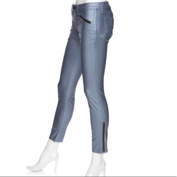 Rag & Bone Intermix Coated Metallic Rocker Pants - Picture 3 of 8